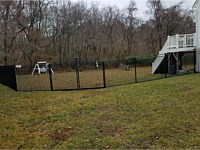 <b>5' high Black Residential Grade Ascot Royale Alumni-Guard Aluminum Fence with double arched gate</b>